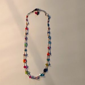 Firefly multi color beaded necklace